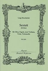 Luigi Boccherini Notenblätter Sextett B-Dur für Oboe, Fagott, 2 Violinen