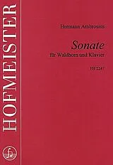 Hermann Ambrosius Notenblätter Sonate für Horn und Klavier