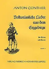  Notenblätter Volkstümliche Lieder aus dem Erzgebirge