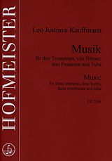 Leo Justinus Kauffmann Notenblätter Musik für Bläser für 3 Trompeten