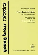 Georg Philipp Telemann Notenblätter 4 Charakterstücke für 2 Trompeten