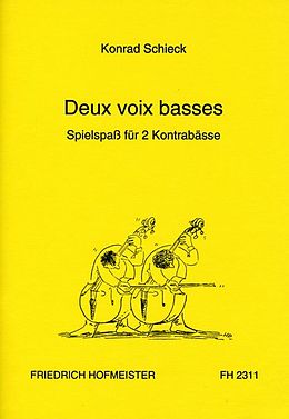 Schieck Konrad Notenblätter 2 Voix basses für 2 Kontrabässe