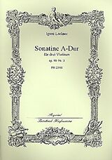 Ignaz Lachner Notenblätter Sonatine A-Dur op.90,3 für 3 Violinen