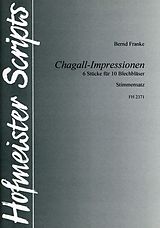 Bernd Franke Notenblätter Chagall-Impressionen für Horn
