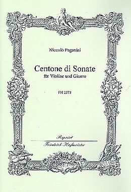 Nicolò Paganini Notenblätter Centone di Sonate