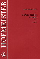 Jacques Francois Gallay Notenblätter 6 Duos faciles op.41 für 2 Fagotte