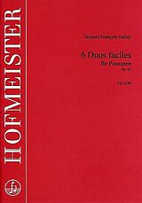 Jacques Francois Gallay Notenblätter 6 Duos faciles op.41 für 2 Posaunen