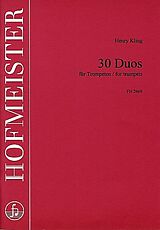 Henri Adrien Louis Kling Notenblätter 30 Duos für 2 Trompeten