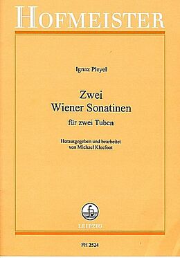 Ignaz Joseph Pleyel Notenblätter 2 Wiener Sonatinen für 2 Tuben