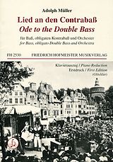 Adolf Müller Notenblätter Lied an den Contrabass für Bass, Kontrabass