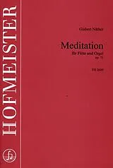 Gisbert Näther Notenblätter Meditation op.71 für Flöte und Orgel