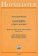 Gioacchino Rossini Notenblätter Concerto a fagotto principale
