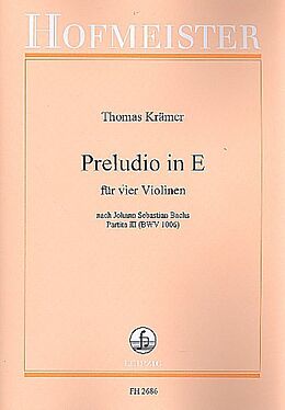 Thomas Krämer Notenblätter Preludio E-Dur