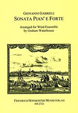 Giovanni Gabrieli Notenblätter Sonata piane forte für 2 Oboen