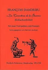 Jean Francois Dandrieu Notenblätter Les Caractères dela Guerre