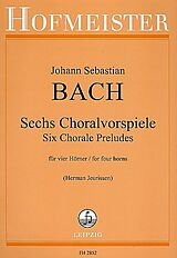 Johann Sebastian Bach Notenblätter 6 Choralvorspiele