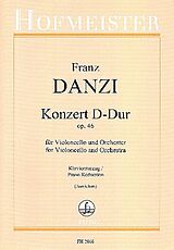 Franz Danzi Notenblätter Konzert D-Dur op.46 für Violoncello