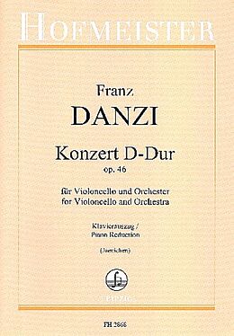 Franz Danzi Notenblätter Konzert D-Dur op.46 für Violoncello