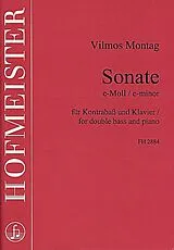 Vilmos Montag Notenblätter Sonate e-Moll
