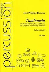 Jean Philippe Rameau Notenblätter Tambourin für Xylophon (Vibraphon)