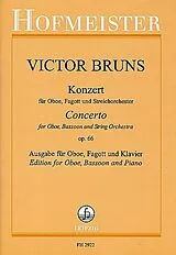 Victor Bruns Notenblätter Konzert op.66 für Oboe, Fagott und