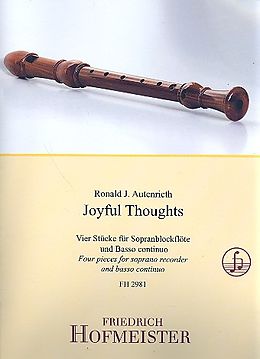 Ronald J. Autenrieth Notenblätter Joyful Thoughts für Sopranblockflöte