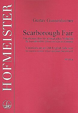 Gustav Gunsenheimer Notenblätter Variationen über Scarborough Fair