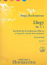 Sergei Rachmaninoff Notenblätter Elegy op.3,1