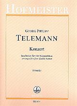 Georg Philipp Telemann Notenblätter Konzert TWV40-202 für 4 Violinen
