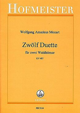 Wolfgang Amadeus Mozart Notenblätter 12 Duette KV487