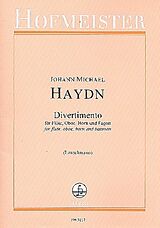 Michael Haydn Notenblätter Divertimento D-Dur für Flöte
