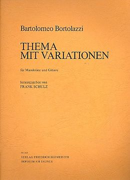Bartolomeo Bortolazzi Notenblätter Thema mit Variationen für