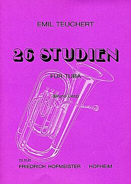 Emil Teuchert Notenblätter 26 Studien für Tuba