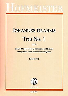 Johannes Brahms Notenblätter Trio Nr.1 op.8