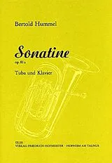 Bertold Hummel Notenblätter Sonatine op.81a für Tuba und Klavier