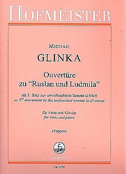 Michael Iwanowitsch Glinka Notenblätter Ouvertüre zu Ruslan und Ludmila als