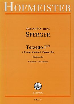 Johann Matthias Sperger Notenblätter Terzett Nr.1 für Flöte, Violine