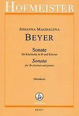 Johanna Magdalena Beyer Notenblätter Sonate für Klarinette und Klavier