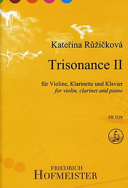 Katerina Ruzickova Notenblätter Trisonance II für Klarinette, Violine