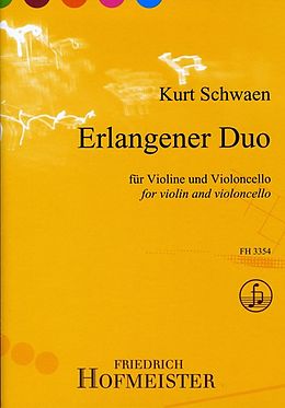 Kurt Schwaen Notenblätter Erlangener Duo für Violine