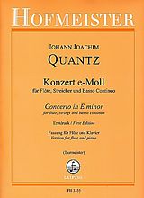 Johann Joachim Quantz Notenblätter Konzert e-Moll QV5-113 für Flöte, Streicher