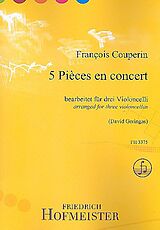 Francois (le grand) *1668 Couperin Notenblätter 5 Pièces en concert für