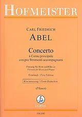 Carl Friedrich Abel Notenblätter Concerrto à Cornu principale con