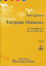 Arni Egilsson Notenblätter European Memories
