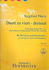 Siegfried Thiele Notenblätter Duette zu viert - dreimal für Violine