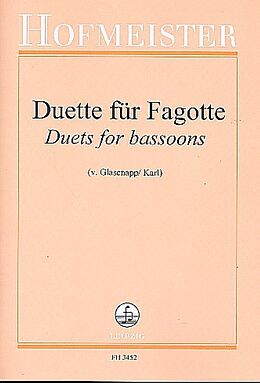 Carl Almenraeder, Emanuele Krakamp, Etienne Ozi Notenblätter Duette für Fagotte