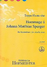 Teppo Hauta-Aho Notenblätter Hommage à Johann Matthias Sperger