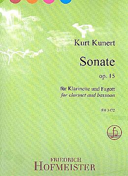 Kurt Kunert Notenblätter Sonate op.15