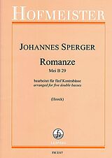 Johannes Sperger Notenblätter Romanze Mei B 29