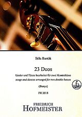 Béla Bartók Notenblätter 23 Duos